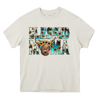 Cream blessed mama Heavy Core Tee - JahusDesignShop