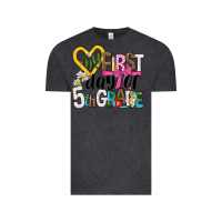 Vintage Black my first day of 5th grade Vintage Tee - NancyCooperArtShop
