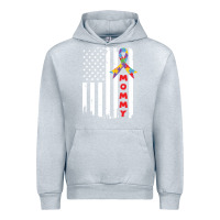 Heather Grey lil autism mom Urban Hoodie - CowhideDigitalArt