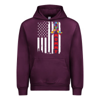 Mauve Wine lil autism mom Urban Hoodie - CowhideDigitalArt