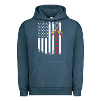 Pigment Midnight Navy lil autism mom Urban Hoodie - CowhideDigitalArt