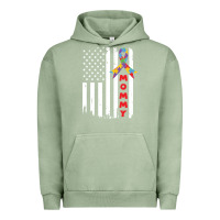 Pigment Oil Green lil autism mom Urban Hoodie - CowhideDigitalArt