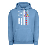 Pigment Pebble Blue lil autism mom Urban Hoodie - CowhideDigitalArt