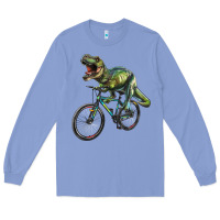 Colony Blue t rex dinosaur riding dinosaur Long Sleeve Tee - RanaPortraitStore