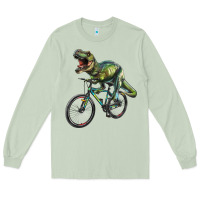 Matcha t rex dinosaur riding dinosaur Long Sleeve Tee - RanaPortraitStore