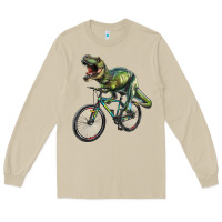 Mushroom t rex dinosaur riding dinosaur Long Sleeve Tee - RanaPortraitStore