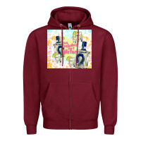 Burgundy this probably isn't water Zipper Hoodie - TumblerDesignByShophia