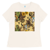 Bone aztec bull skull Ladies Tee - BundleAndBundleShop