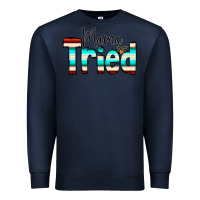 Navy Mama Tried Premium Sweatshirt - CowCowDesign
