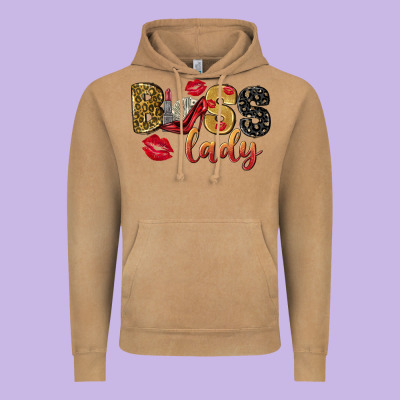 Boss Lady With Money Vintage Hoodie Designed By Nancycooperartshop