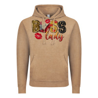 Vintage Coffee boss lady with money Vintage Hoodie - NancyCooperArtShop