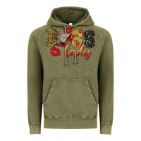 Vintage Olive boss lady with money Vintage Hoodie - NancyCooperArtShop