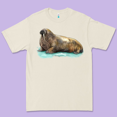 Walrus Premium Tee Designed By Lillyallendesigns