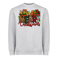 Heather Grey merry Christmas Heavyweight Sweatshirt - Jasminsmagicworld