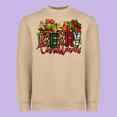 Merry Christmas Heavyweight Sweatshirt Designed By Jasminsmagicworld