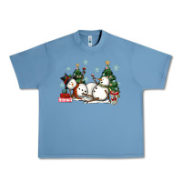 Pebble Blue christmas snowmen with wine Urban Heavy Tee - MaliasSmallBusiness