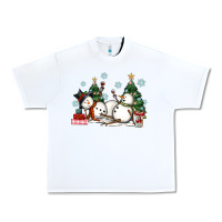 White christmas snowmen with wine Urban Heavy Tee - MaliasSmallBusiness