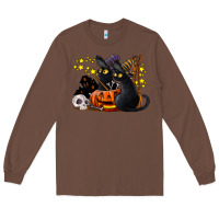 Chestnut halloween black cats Long Sleeve Tee - LillyAllenDesigns