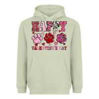 Matcha happy valentine's day paws Heavyweight Hoodie - OliviaCreatesArt