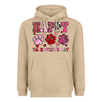 Mushroom happy valentine's day paws Heavyweight Hoodie - OliviaCreatesArt