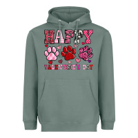 Sage happy valentine's day paws Heavyweight Hoodie - OliviaCreatesArt