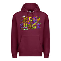 Burgundy Mardi Gras Med Surge Premium Hoodie - HowdyJamesFarm