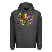 Charcoal Heather Mardi Gras Med Surge Premium Hoodie - HowdyJamesFarm