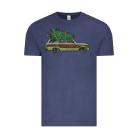 Vintage Denim christmas vacation car Vintage Tee - MaliasSmallBusiness