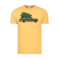 Vintage Mustard christmas vacation car Vintage Tee - MaliasSmallBusiness