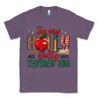 Lavender in my holly jolly teacher era Classic Tee - MaliasSmallBusiness