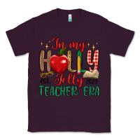 Plum in my holly jolly teacher era Classic Tee - MaliasSmallBusiness