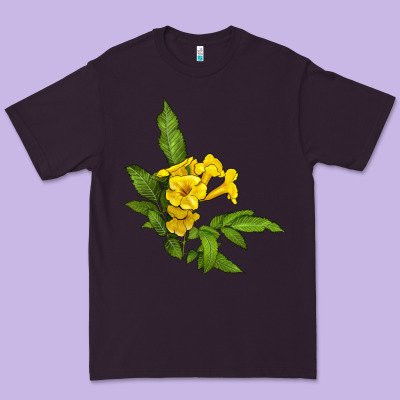 Yellow Elder Flower Premium Tee Designed By Lillyallendesigns