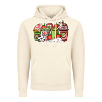 Vintage Artic cow and strawberry coffee cups Vintage Hoodie - NancyCooperArtShop