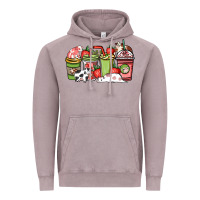 Vintage Zinc cow and strawberry coffee cups Vintage Hoodie - NancyCooperArtShop