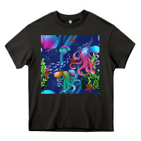 Asphalt undersea Heavy Core Tee - BundleAndBundleShop