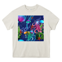 Cream undersea Heavy Core Tee - BundleAndBundleShop