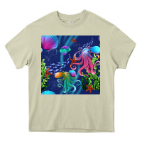 Mossy undersea Heavy Core Tee - BundleAndBundleShop