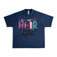 Navy hair stylist Urban Heavy Tee - MaliasSmallBusiness