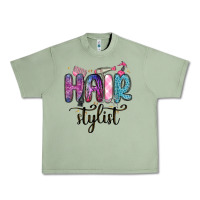 Oil Green hair stylist Urban Heavy Tee - MaliasSmallBusiness
