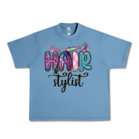 Pebble Blue hair stylist Urban Heavy Tee - MaliasSmallBusiness