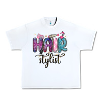 White hair stylist Urban Heavy Tee - MaliasSmallBusiness