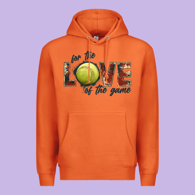 Softball Love Of The Game Premium Hoodie Designed By Jahusdesignshop