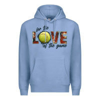 Colony Blue softball love of the game Premium Hoodie - JahusDesignShop