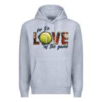 Heather Grey softball love of the game Premium Hoodie - JahusDesignShop