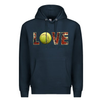 Navy softball love of the game Premium Hoodie - JahusDesignShop