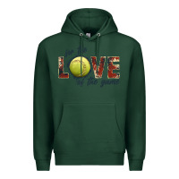 Sports Green softball love of the game Premium Hoodie - JahusDesignShop