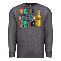 Charcoal Heather Mama Needs a Beer Premium Sweatshirt - CowCowDesign