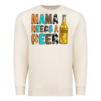 Sandshell Mama Needs a Beer Premium Sweatshirt - CowCowDesign