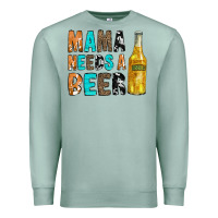 Seafoam Mama Needs a Beer Premium Sweatshirt - CowCowDesign