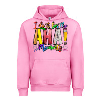 Fuchsia Pink IDiot Of The Aha Moments Urban Hoodie - CowhideDigitalArt
